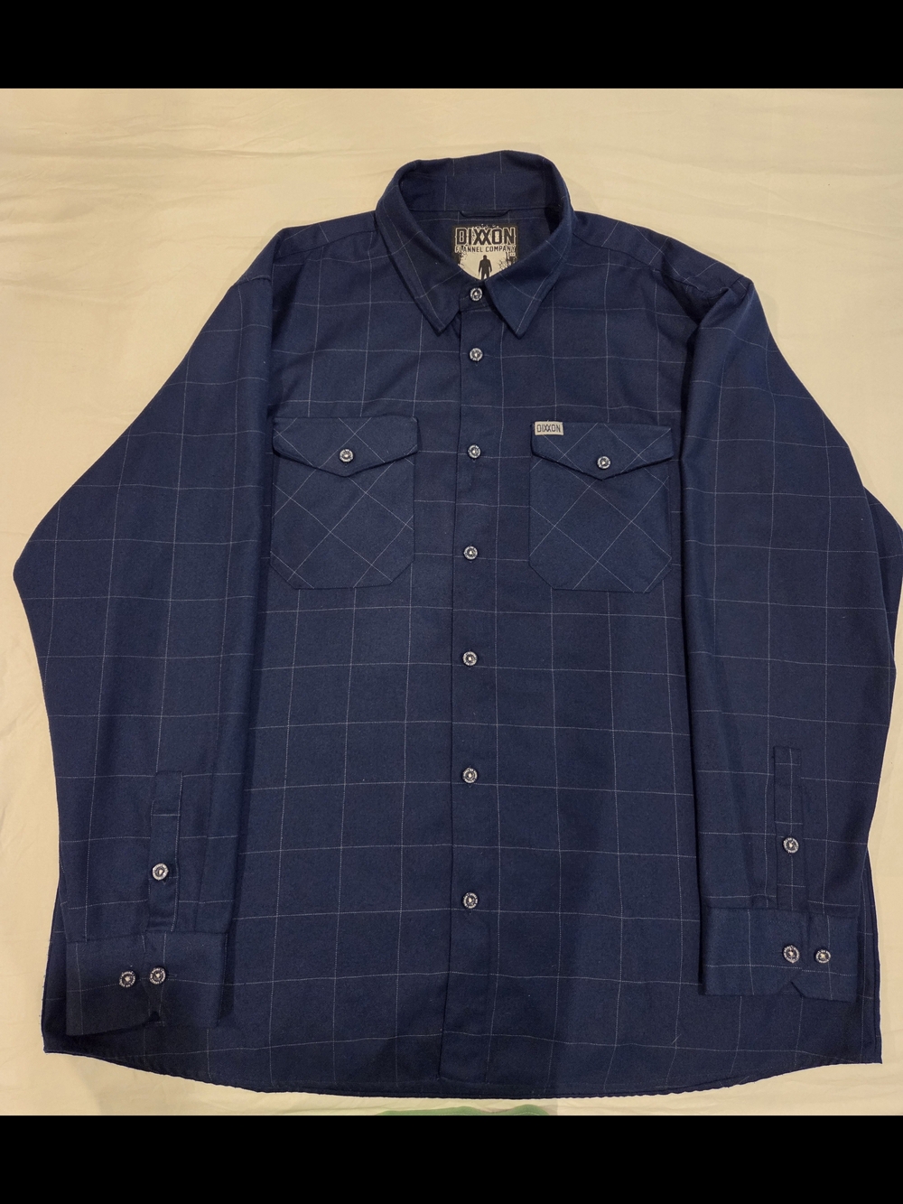 DIXXON Blue Plaid Casual Button-Down Shirt "The Myers" - Picture 2 of 5